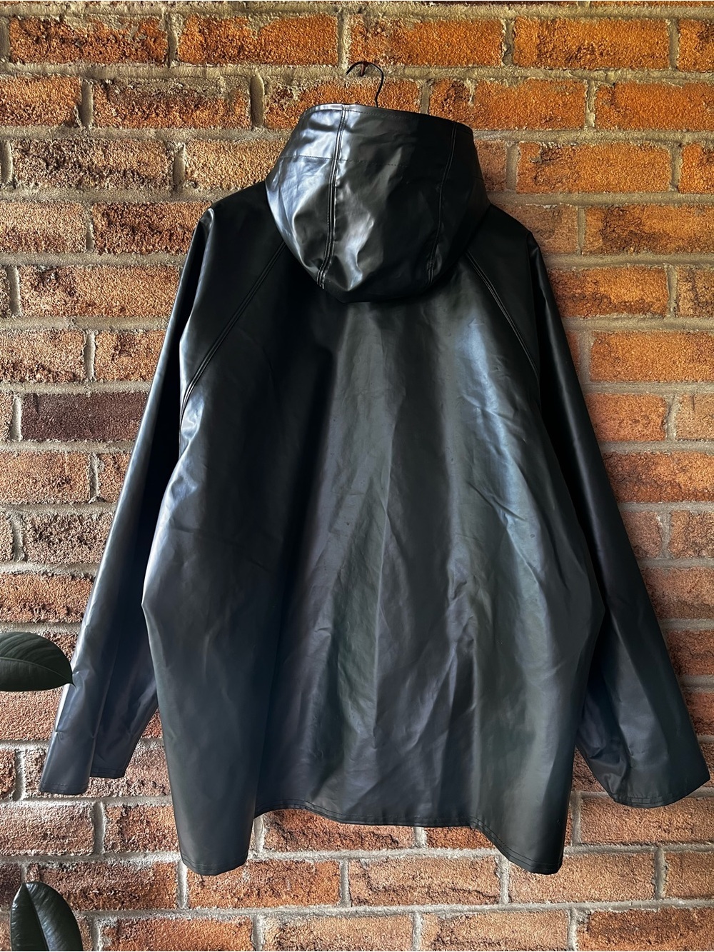 Viking Journeyman 2XL Black PVC Oil Resistant Hooded Rain Jacket Workwear - Picture 4 of 16